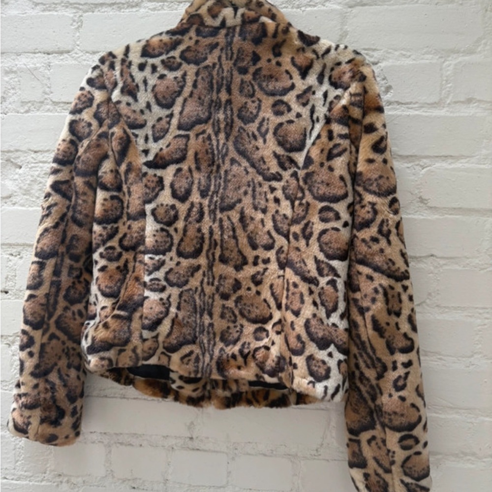 Cache Animal Print Teddy Jacket - image 2
